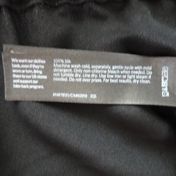 Eileen Fisher Silk Wide Leg Pants Women's Plus Size 3X Black Pleated Full Length - Picture 9 of 9